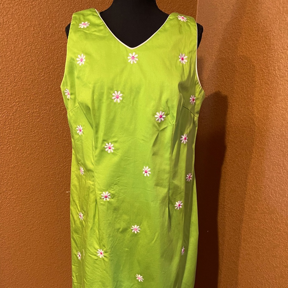 Sag Harbor green sleeveless dress